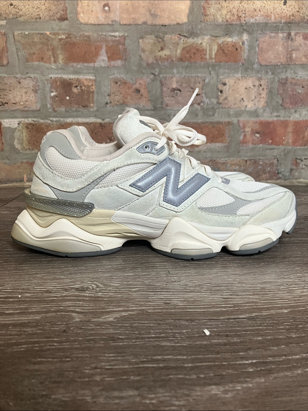 New Balance 9060 sneakers in the "Sea Salt" colorway